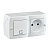 Выключатель - розетка Mono Electric Octans IP20 одноклавишный - 2К белый 104-010101-185