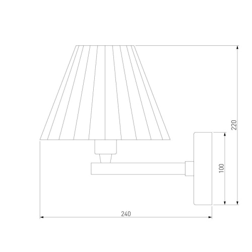 Бра Eurosvet Peony 60136/1 хром/серый Бра Eurosvet Peony 60136/1 хром/серый