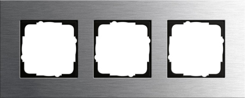 Рамка 3-постовая Gira Esprit нержавеющая сталь 0213219