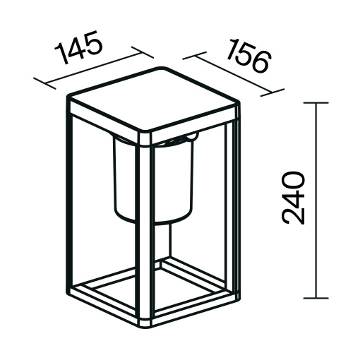 Настенный светильник (бра) Outdoor OSL457WL-L2GF3K