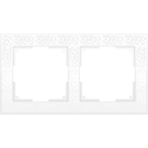 Рамка Werkel Flock на 2 поста белая WL05-Frame-02-white 4690389046711