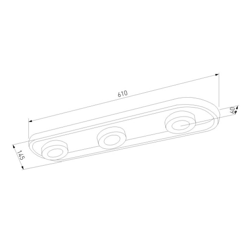 Светодиодный спот Eurosvet Slam 20123/3 LED белый / черный