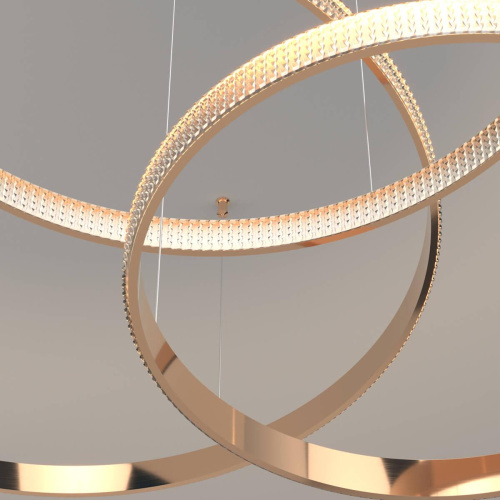 Подвесной светодиодный светильник Eurosvet Smart Posh 90275/5 медный Подвесной светодиодный светильник Eurosvet Smart Posh 90275/5 медный