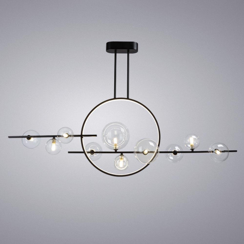 Подвесная светодиодная люстра Arte Lamp Saturn A7790SP-75BK Подвесная светодиодная люстра Arte Lamp Saturn A7790SP-75BK
