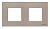 Рамка 2-постовая ABB Zenit стекло брызги шампанского 2CLA227200N3901