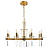 Подвесная люстра Crystal Lux Marron SP8 Brass