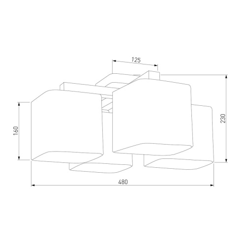 Потолочный светильник TK Lighting 1918 Nadia White 4