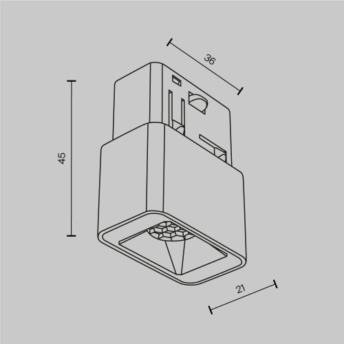 Трековый светильник Technical TR100-2-2W3K-S-W Трековый светильник Technical TR100-2-2W3K-S-W
