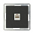 Розетка LK Studio компьютерная RJ-45 кат. 5е с накладкой (черный бархат) LK80 846108-1