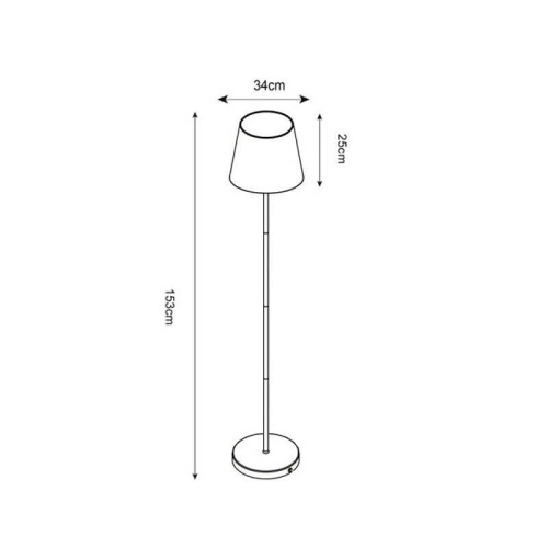 Торшер Zumaline Melly P17247-1F