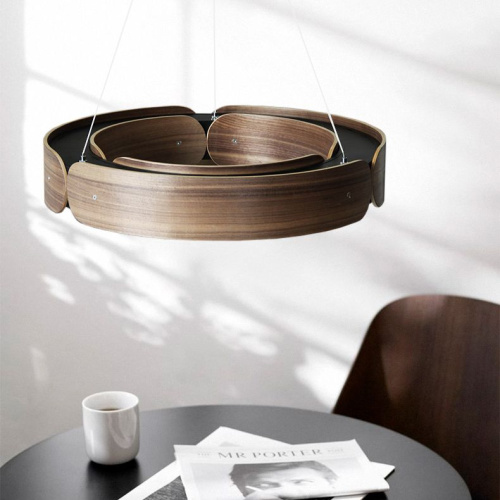 Подвесной Кольцевой Светильник Range 1 D70 Black Walnut By Imperiumloft