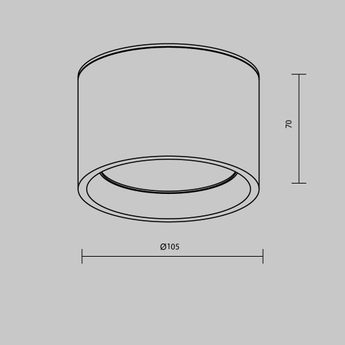 Потолочный светильник Technical C090CL-10W4K-B Потолочный светильник Technical C090CL-10W4K-B