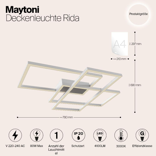 Потолочный светодиодный светильник Maytoni Line MOD015CL-L80W
