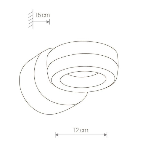 Уличный настенный светодиодный светильник Nowodvorski Donut 9117