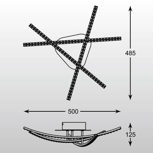 Потолочный светодиодный светильник Zumaline Lumino PL99843C-3 Потолочный светодиодный светильник Zumaline Lumino PL99843C-3