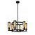 Подвесная люстра IMEX Temple MD.20541-6-P-BK+AB