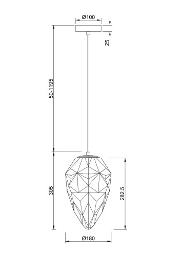 Подвесной светильник Maytoni Globo P052PL-01PK