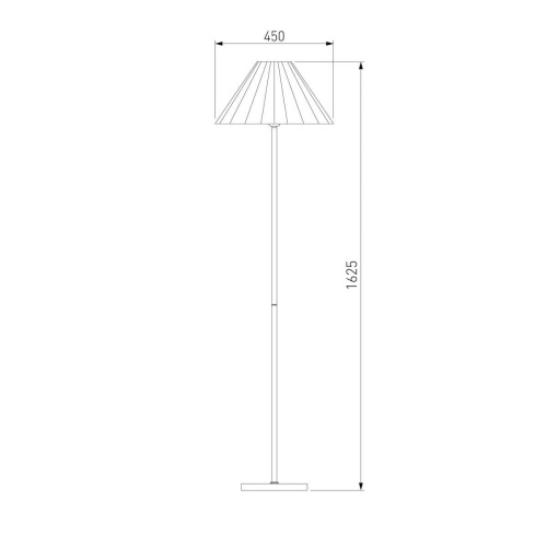 Торшер Eurosvet Peony 01133/1 хром/графит Торшер Eurosvet Peony 01133/1 хром/графит
