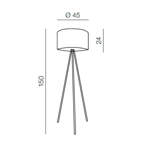 Торшер Azzardo Finn AZ1037
