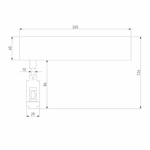 Декоративная стойка с вводом питания Elektrostandard Esthetic Magnetic 85140/00 a065432