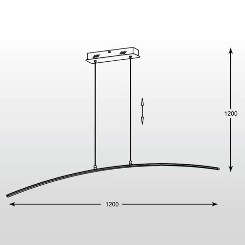 Подвесной светодиодный светильник Zumaline Pista L99832-1