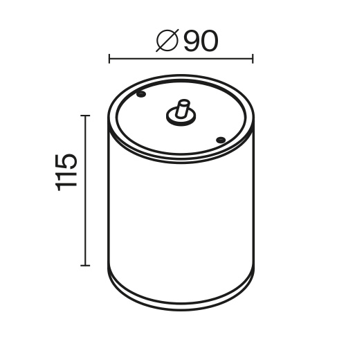 Уличный светодиодный светильник Maytoni Bar O306CL-L7GF