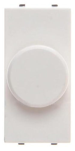 Диммер поворотный ABB Zenit альпийский белый 2CLA216010N1101