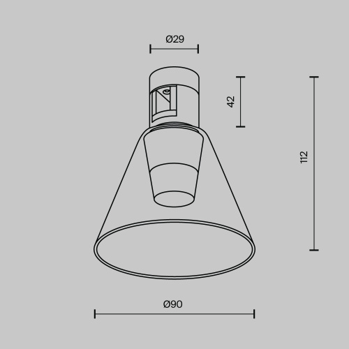 Трековый светильник Technical TR147-1-3W3K-BS Трековый светильник Technical TR147-1-3W3K-BS