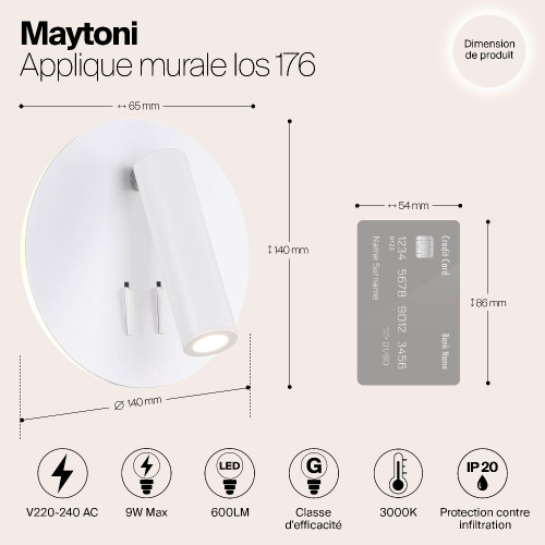 Светодиодный спот Maytoni Ios 176 C176-WL-01-6W-W Светодиодный спот Maytoni Ios 176 C176-WL-01-6W-W