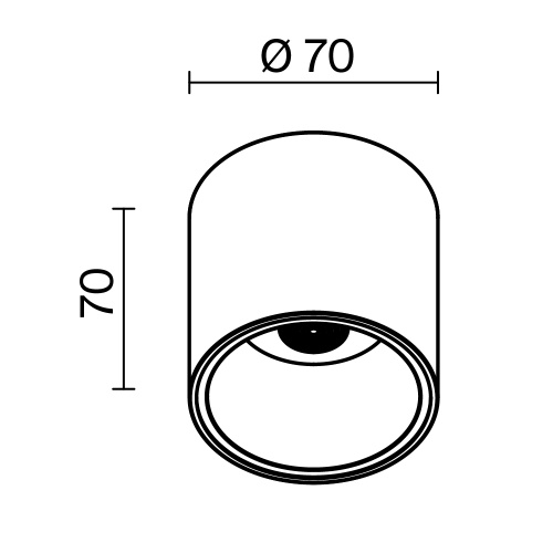 Потолочный светодиодный светильник Maytoni Cover C064CL-L12B3K