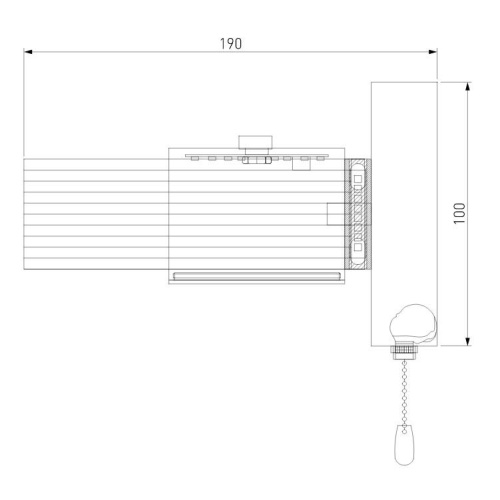 Бра Eurosvet Jet 90244/1 черный/золото
