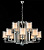 Подвесная люстра iLamp King RM6201-10+5 CR+CL