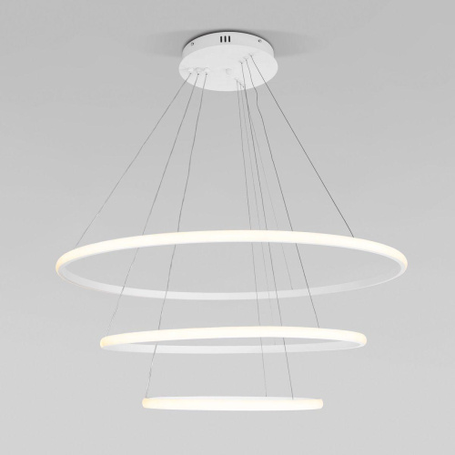 Подвесной светодиодный светильник Eurosvet Collars 90264/3 белый Подвесной светодиодный светильник Eurosvet Collars 90264/3 белый