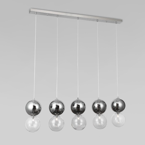 Подвесной светильник Eurosvet Selisa 50091/5 хром/дымчатый Подвесной светильник Eurosvet Selisa 50091/5 хром/дымчатый