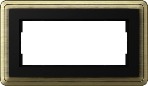 Рамка 2-модульная Gira ClassiX бронза/черный 1002622