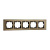 Рамка 5-постовая Mono Electric Style Aluminium бронза 107-810000-164