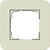Рамка 1-постовая Gira E3 песочный/белый глянцевый 0211417