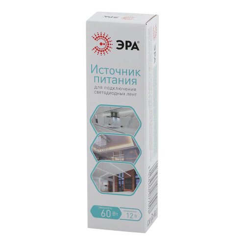 Блок питания ЭРА 12V 60W IP20 5A LP-LED-60W-IP20-12V-P