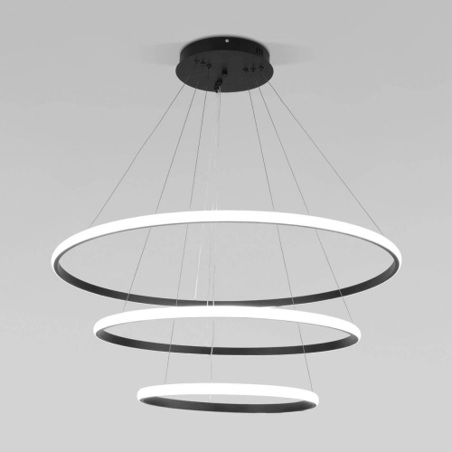 Подвесной светодиодный светильник Eurosvet Collars 90264/3 черный Подвесной светодиодный светильник Eurosvet Collars 90264/3 черный