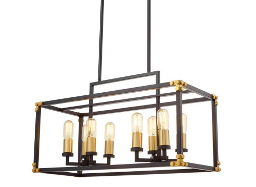 Подвесная люстра Lumina Deco Waldorf LDP 1140-8 BK+MD Подвесная люстра Lumina Deco Waldorf LDP 1140-8 BK+MD