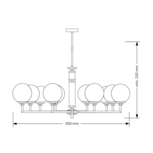 Подвесная люстра Kutek Mood Artu Glass ART-ZW-10 (P) G