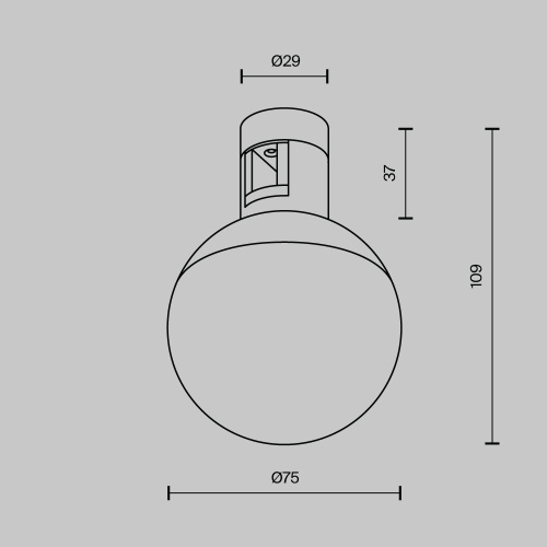 Трековый светильник Technical TR149-1-5W3K-B Трековый светильник Technical TR149-1-5W3K-B