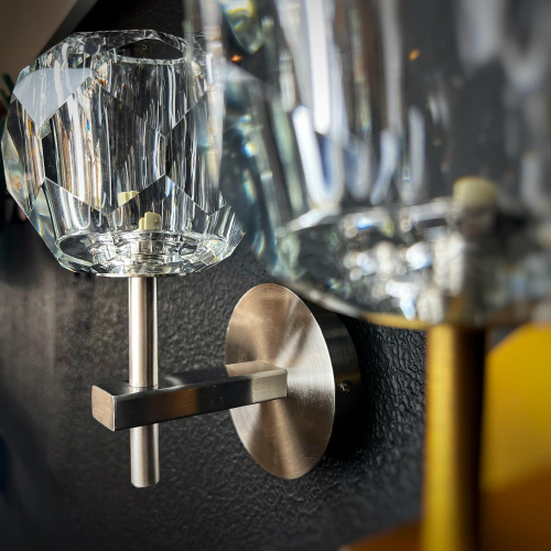 Бра Rh Boule De Cristal Single Sconce Никель By Imperiumloft