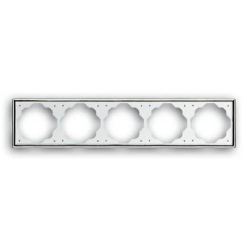 Рамка 5-постовая ABB Impuls хром 2CKA001754A4137