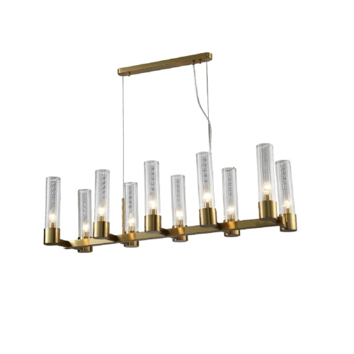 Подвесная люстра Crystal Lux OTONO SP10 L980 BRASS/TRANSPARENTE Подвесная люстра Crystal Lux OTONO SP10 L980 BRASS/TRANSPARENTE