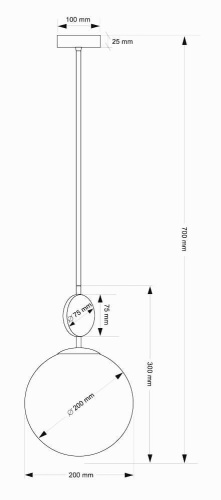 Подвесной светильник Kutek Dimaro DIM-ZW-1(N)200