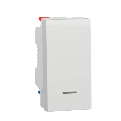 Переключатель одноклавишный с нейтралью Schneider Electric Unica New NU310318S