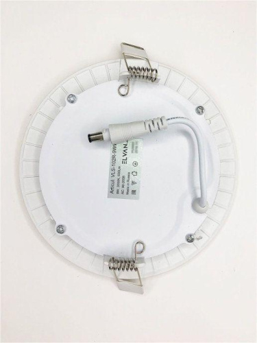 Встраиваемый светодиодный светильник Elvan VLS-102R-9W-WW-Wh