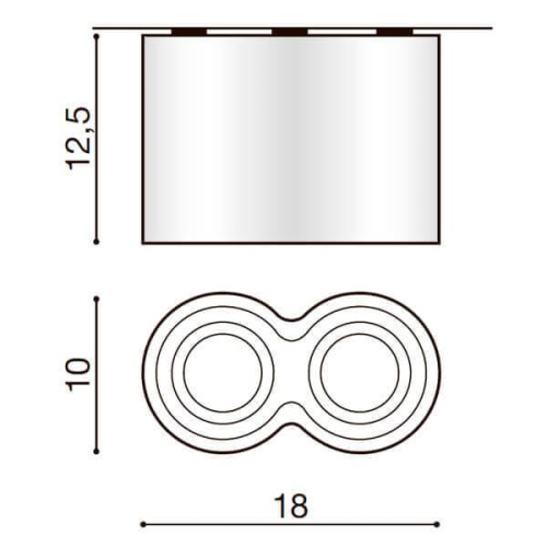 Потолочный светильник Azzardo Bross 2 AZ2956