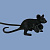 Настольная Лампа Seletti Mouse Lying Черная By Imperiumloft